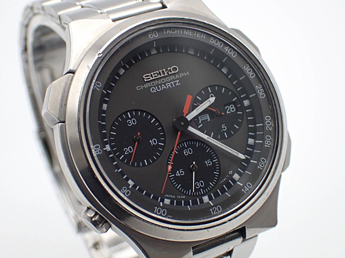 希少 SEIKO☆セイコー スピードマスター クロノグラフ チタン メンズ