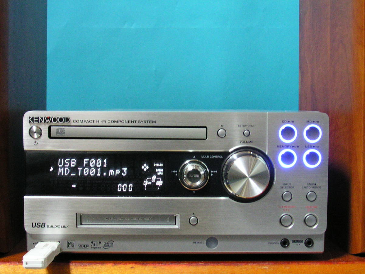 即決 KENWOOD高級 CD/MD/SD/USBシステムコンポ UD-A77美品!! 【公式通販】