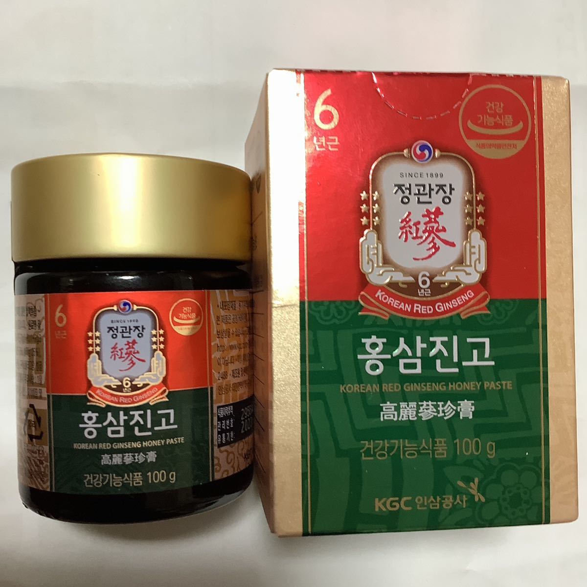 正官庄]高麗人参濃縮エキス6年根(韓国紅蔘)100g4箱セット