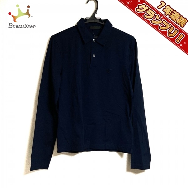 プラダ PRADA 長袖ポロシャツ サイズXS - ダークネイビー メンズ 美品 トップス
