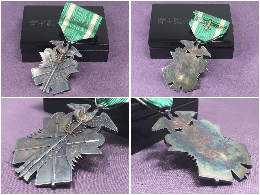 功七級金鵄勲章 共箱・略綬付き