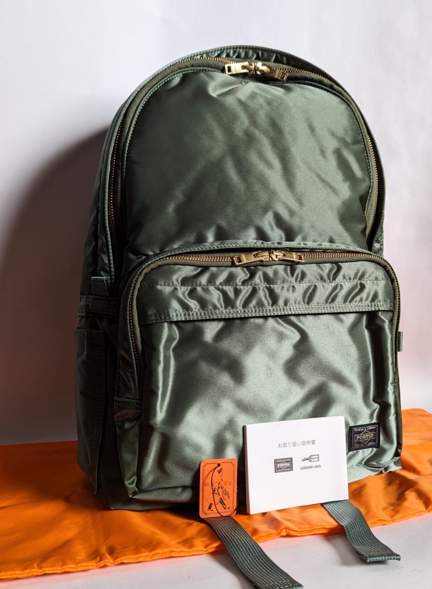 ☆未使用☆ PORTER デイパック リュック バッグ ポーター セージ