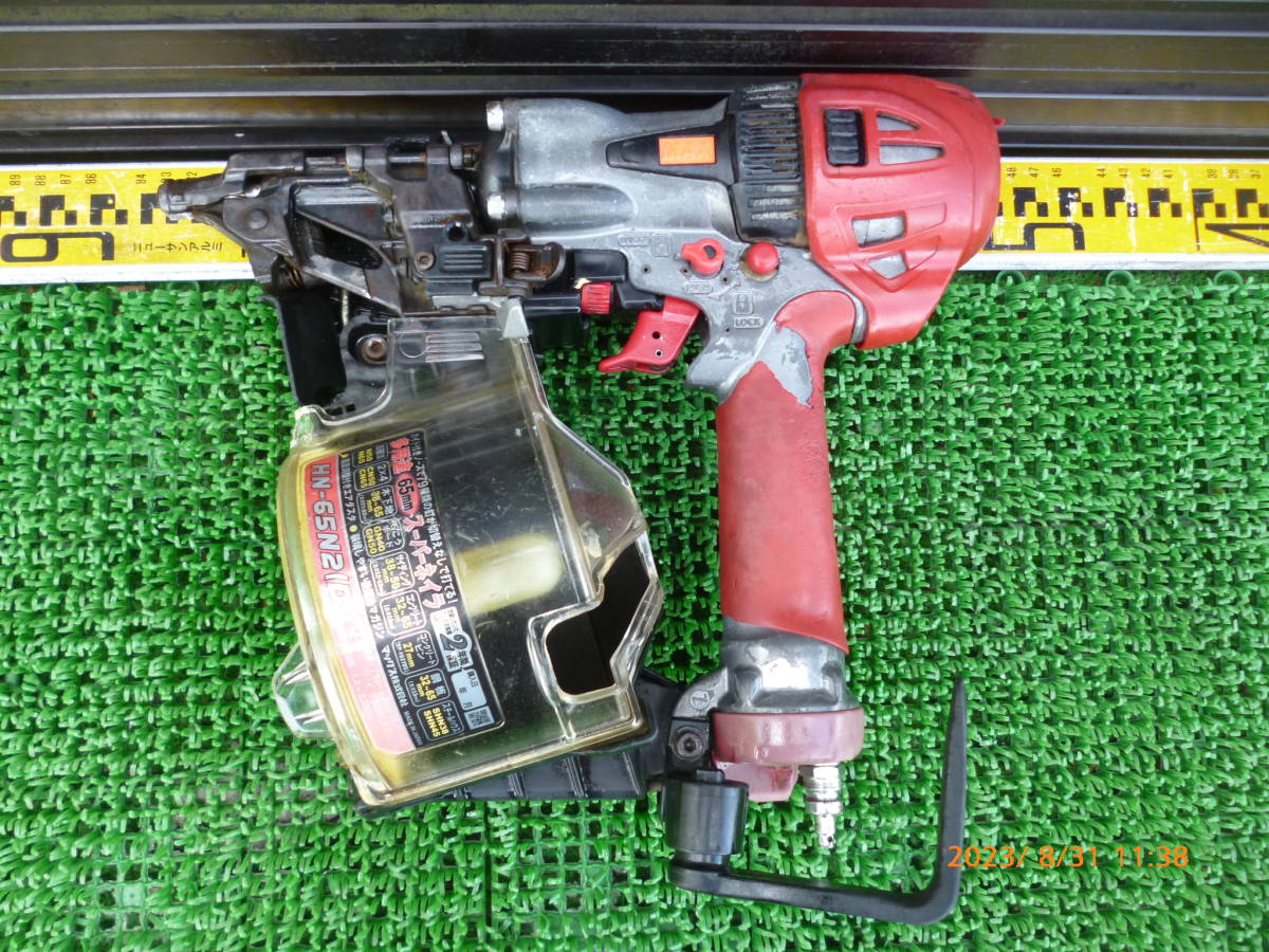 完動品】MAX 高圧 降れ HN-65N2(D) 釘打ち機 ブラック