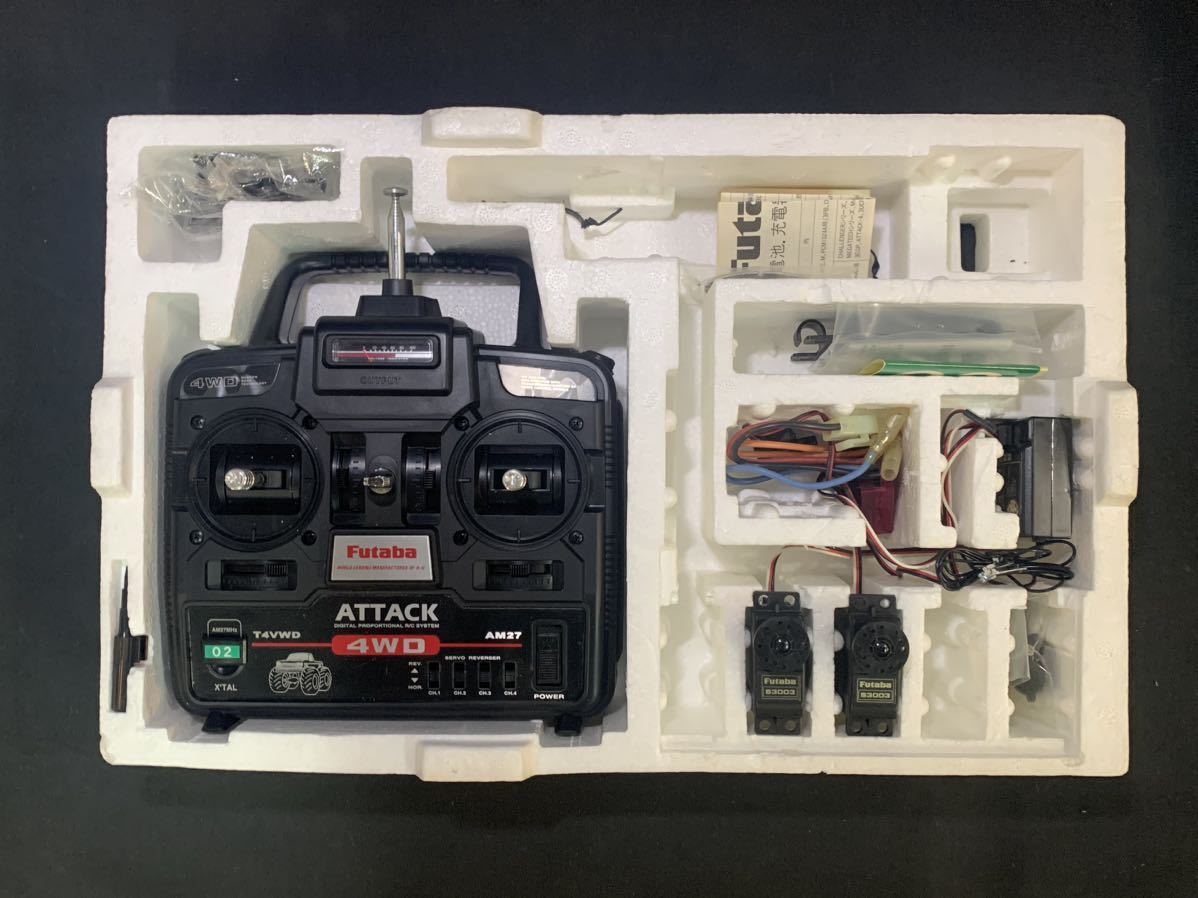 最新作 祷80） Futaba ATTACK 4WD AM27 プロポ ラジコン 動作未確認