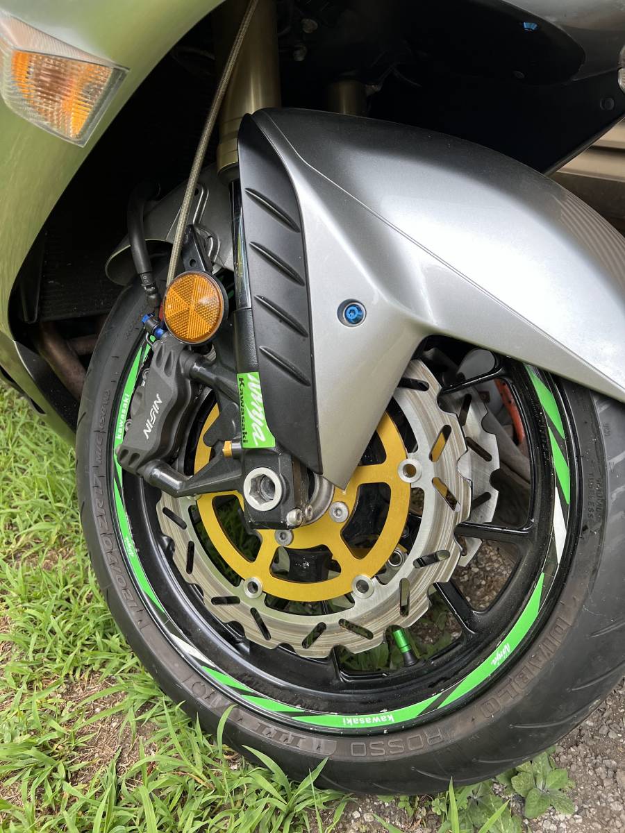 R7年3月26迄 車検あります‼️ 14万円 ZX-14 車検令和7年1月 3.48万km バーハン仕様 美車 無事故 ZZR 1400
