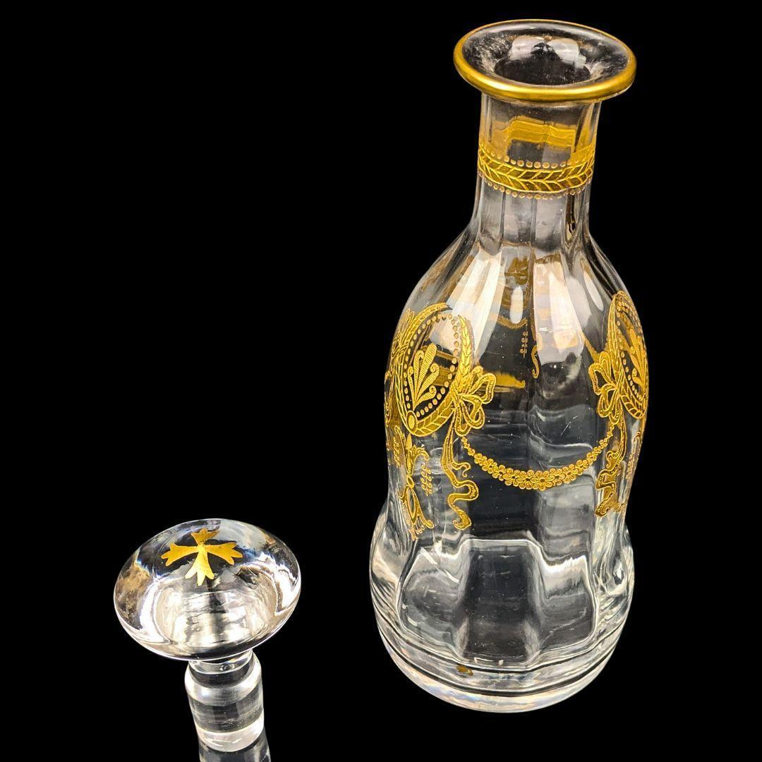 美品☆オールドバカラ 豪華金彩エナメル デキャンタ カラフェ