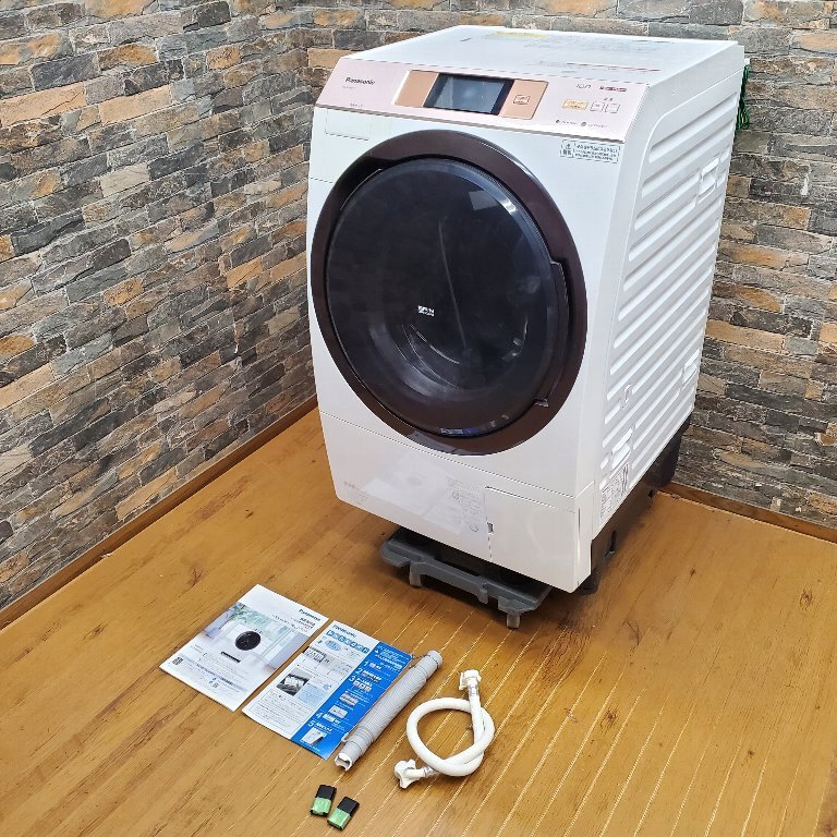 ◆◇h115 Panasonic パナソニック ドラム式電気洗濯機 NA-VX5E3R 10kg W639×D722×H1021 家庭用 動作確認済み♪◇◆