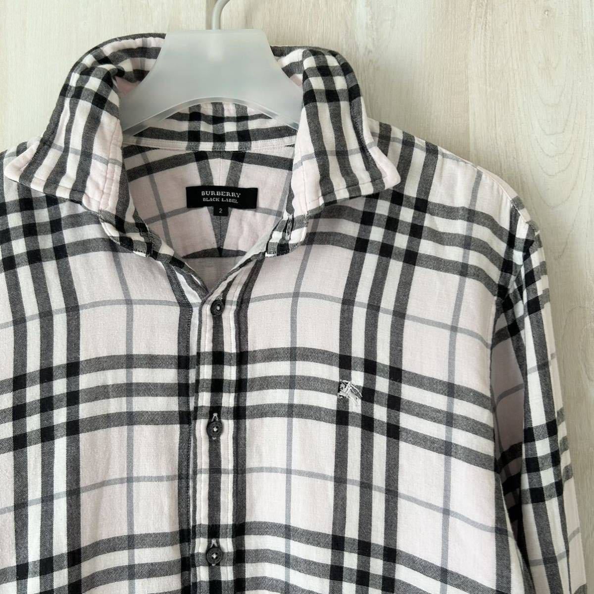 極美品 美品 バーバリーブラックレーベル ホース刺繍 総柄ノバチェック