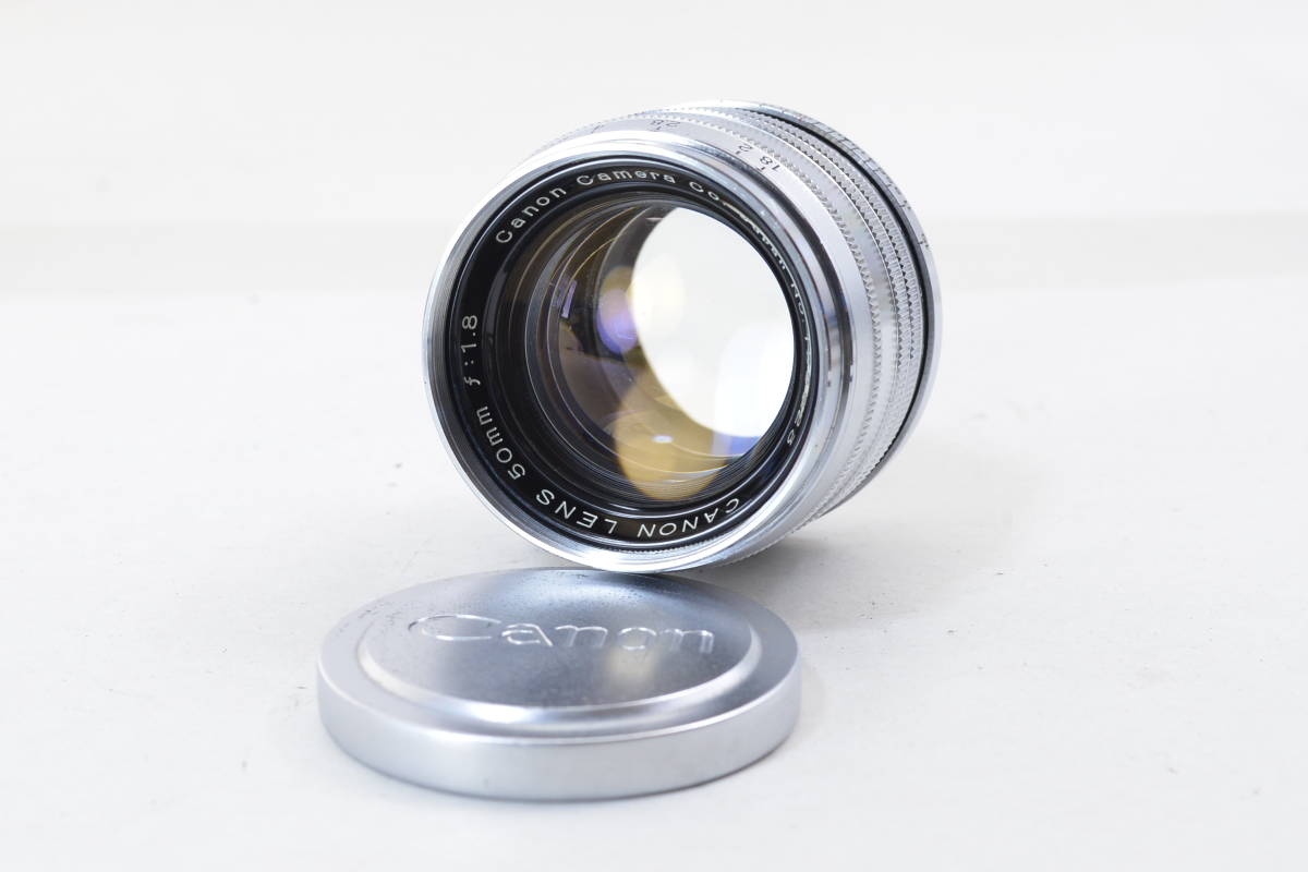 ecoま】キヤノン CANON LENS 50mm F1.8 no.158823 ライカLマウント