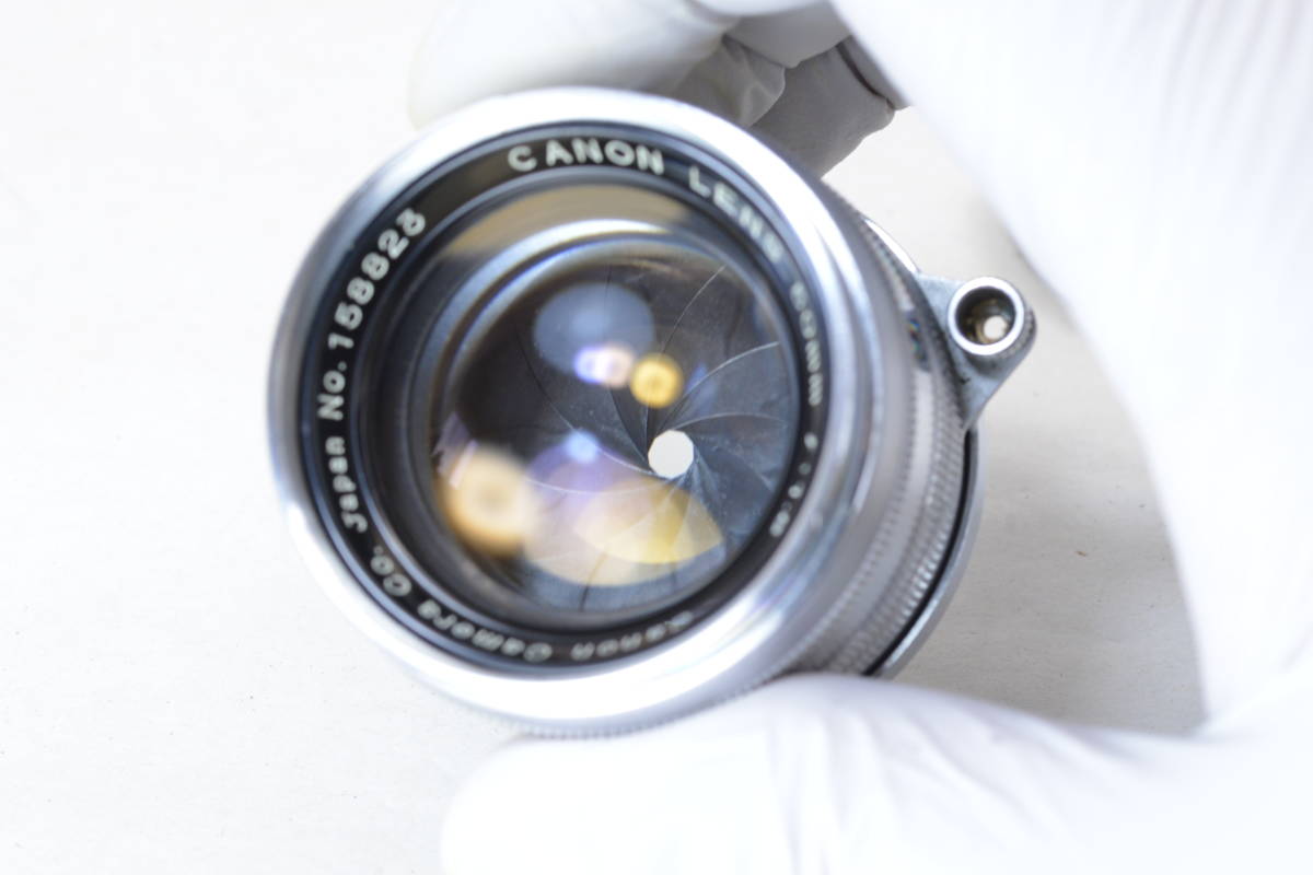 ecoま】キヤノン CANON LENS 50mm F1.8 no.158823 ライカLマウント