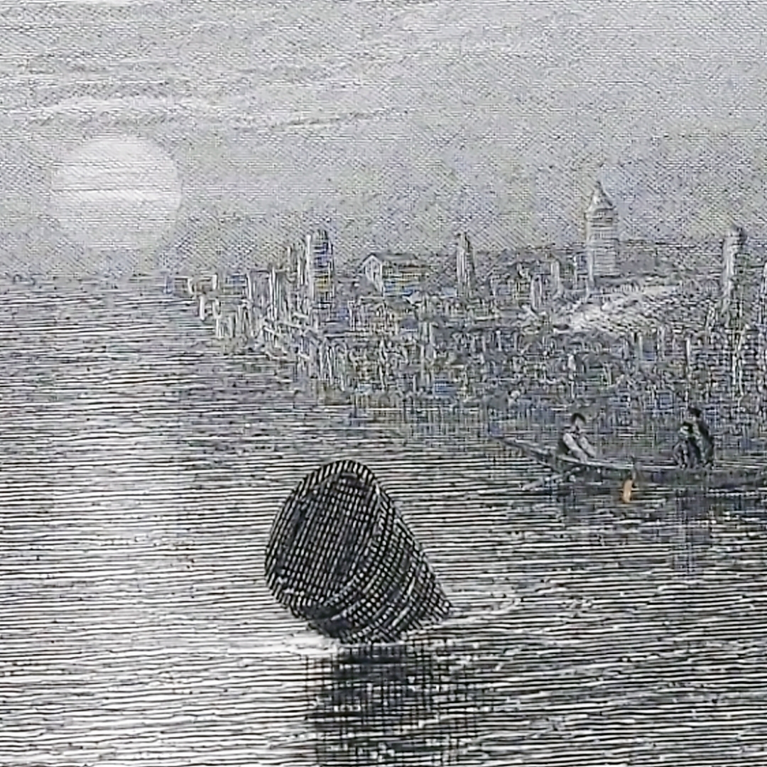 ターナー 版画 聖アガタ修道院 1880年製 銅版画-