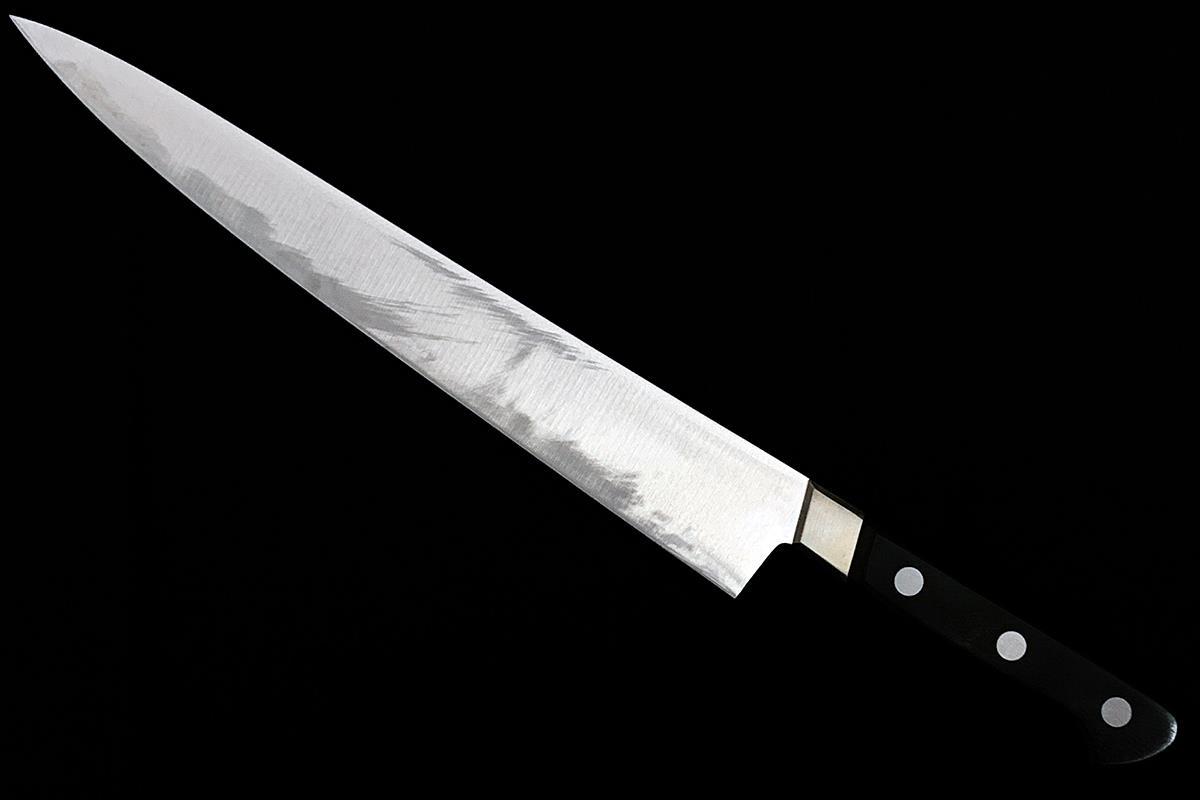 美品｜ミソノ UX10 筋引 洋包丁 270mm ピュアステンレス特殊鋼 外箱付 λH2875-2L2B