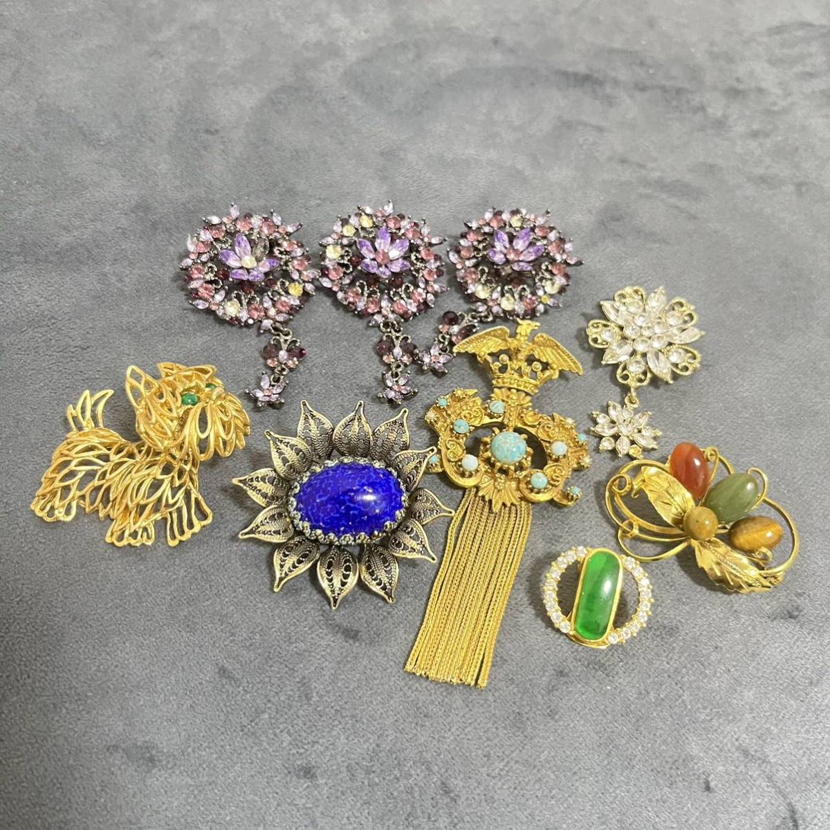 1スタ】ヴィンテージ ブローチ アクセサリー 大量 まとめて まとめ売り
