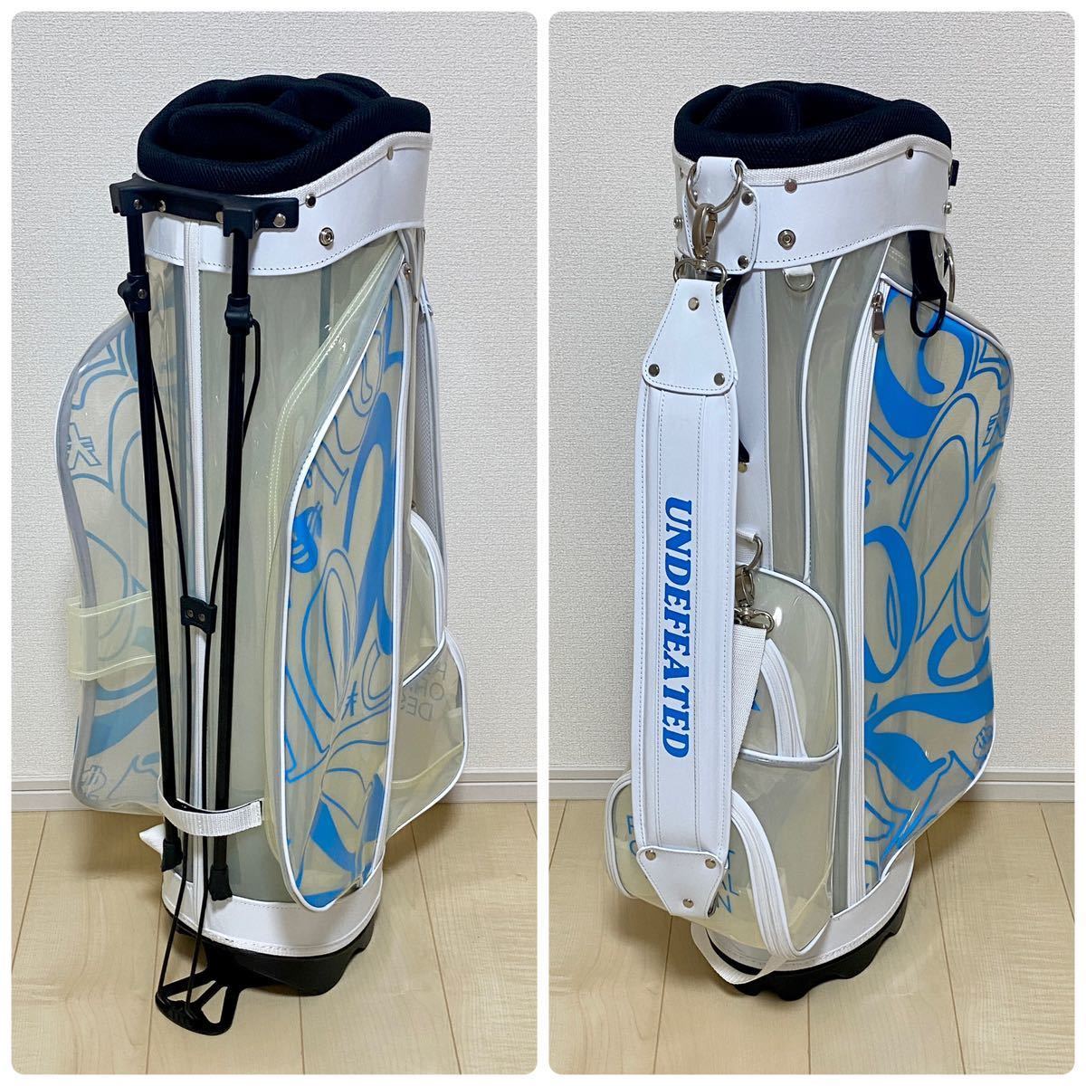 フランク三浦GOLF キャディバッグ スケルトンモデル 2022 ライトブルー