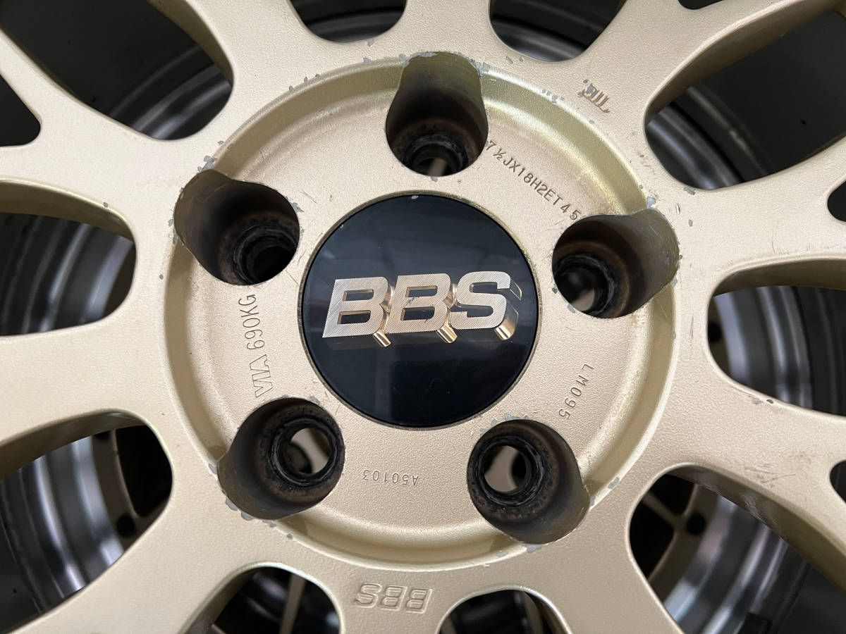♪ BBS LM LM095 FORGED 鍛造 18x7.5J +45 114.3 5H ブルーアース RV 