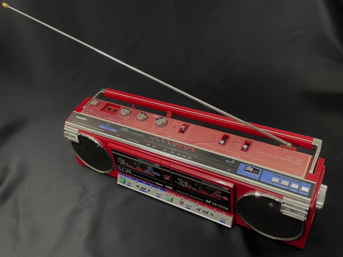 オーディオ機器 東芝ステレオ・ダブルラジカセレコーダー RT-SW7