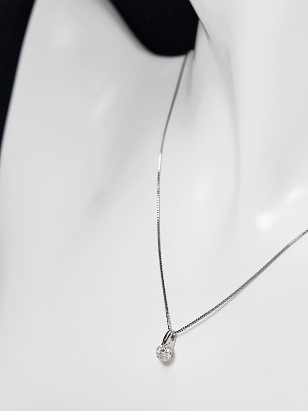 1円 最落無 天然一粒ダイヤモンド 0.727ct K I-1 GOOD 中ソ付 プラチナ 