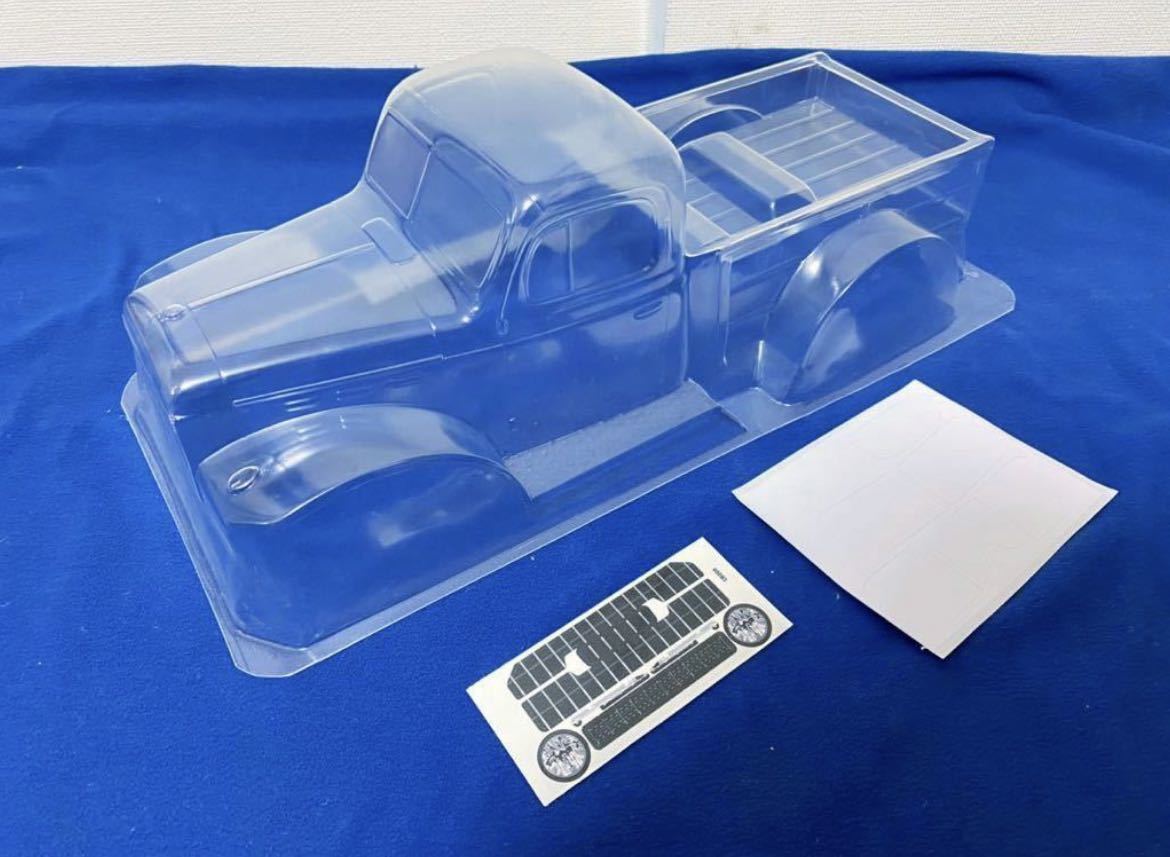 TC製未塗装 1/10 ダッジパワーワゴントラック クリアボディ 313mm RC