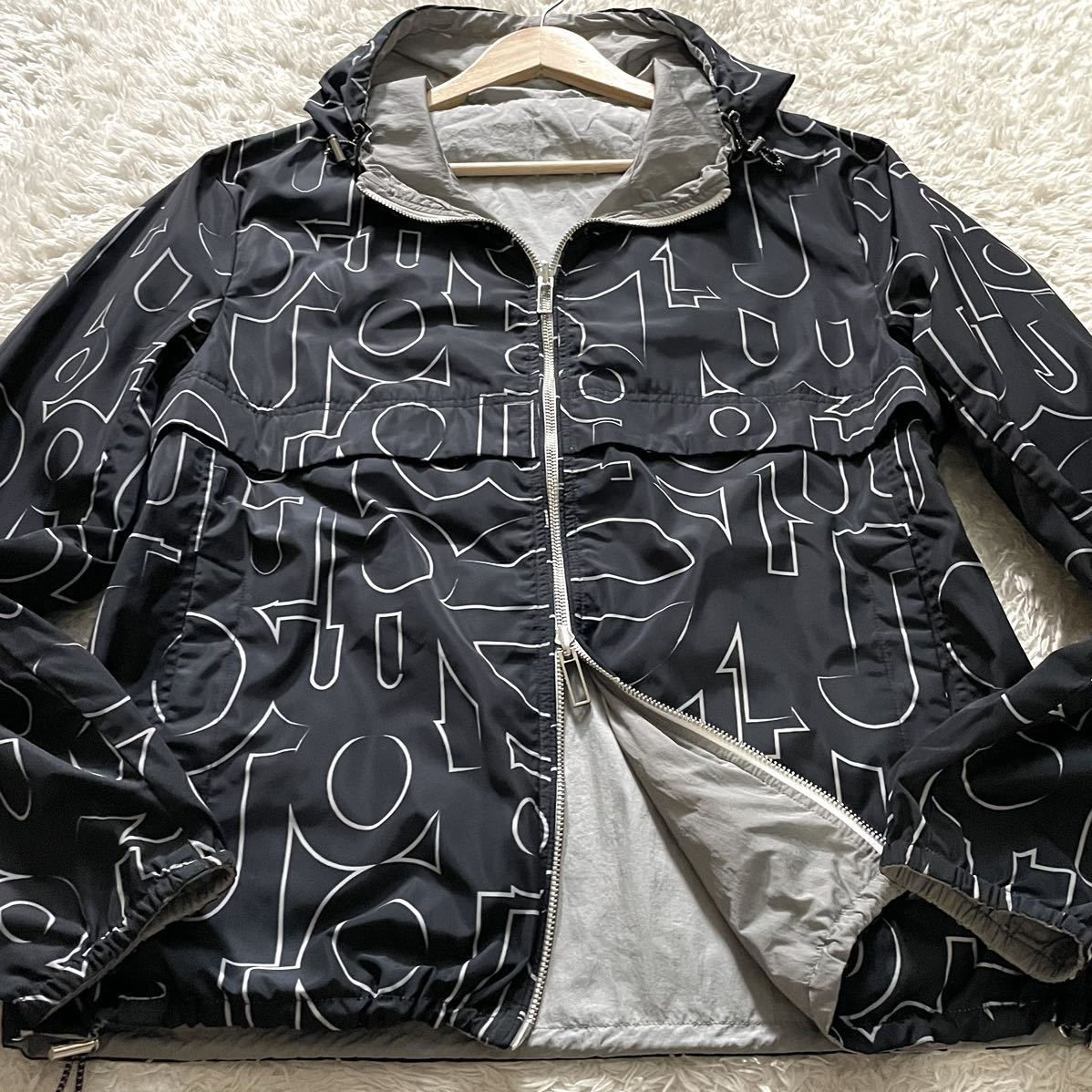 EMPORIO ARMANI リバーシブルナイロンジャケット総柄/52-冷蔵庫