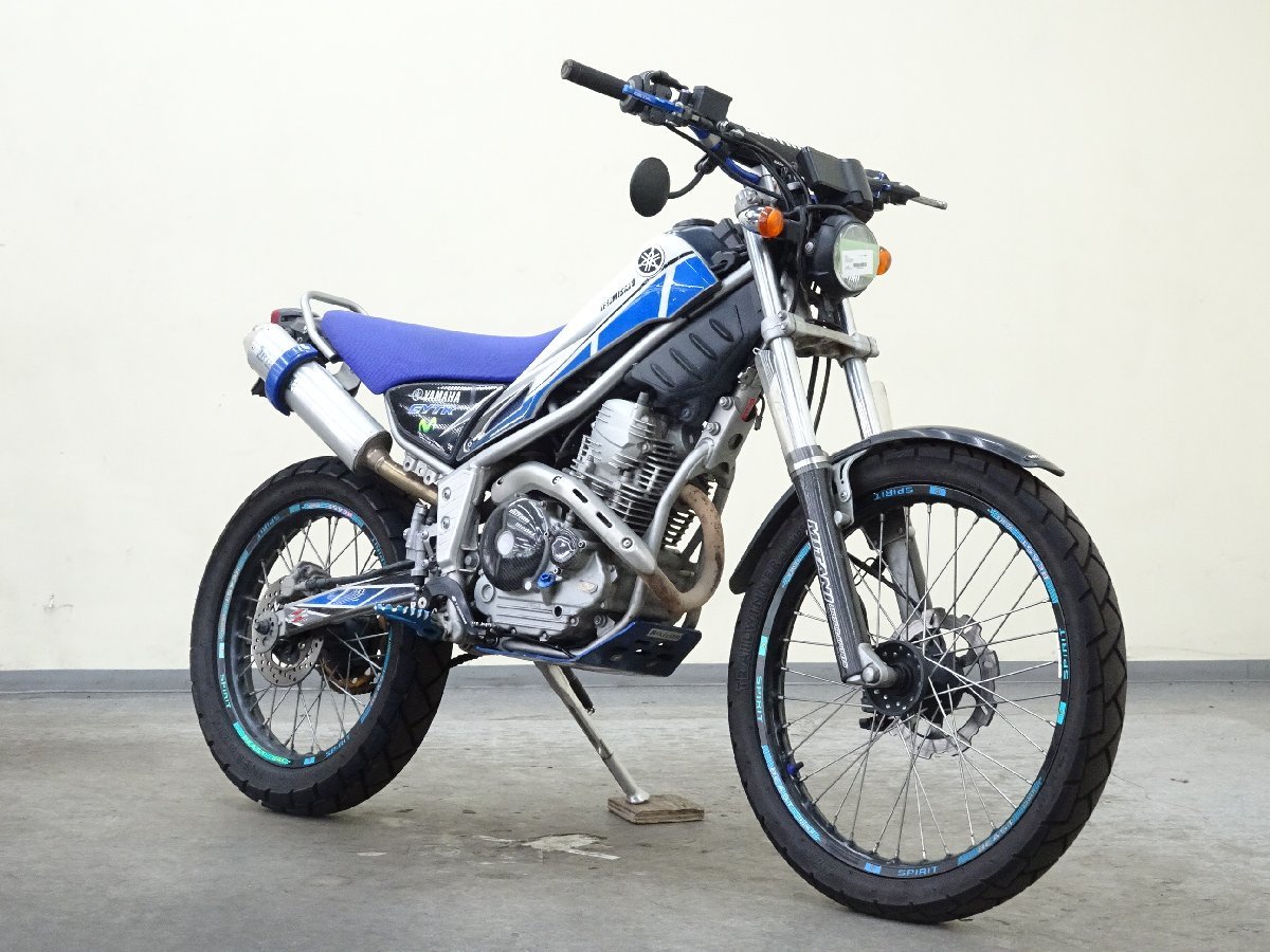 ヤマハ トリッカー FI 【動画有】 ローン可 DG16J カスタム車 前後ホイール改 マフラー改 インジェクション オフロード YAMAHA 売り切り