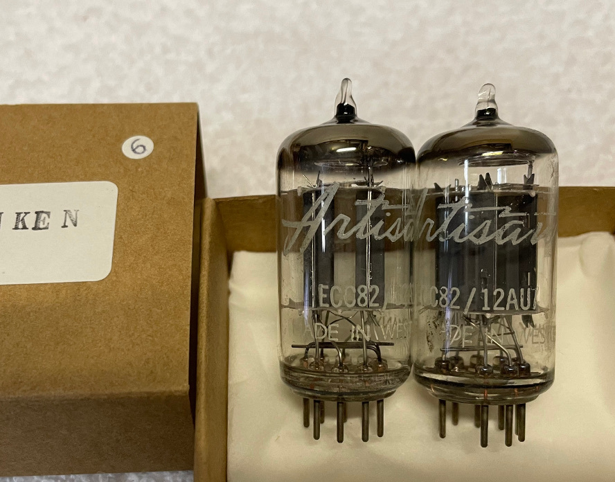 Telefunken 刻印マーク ◇ ECC82 12AU7 2本 その6