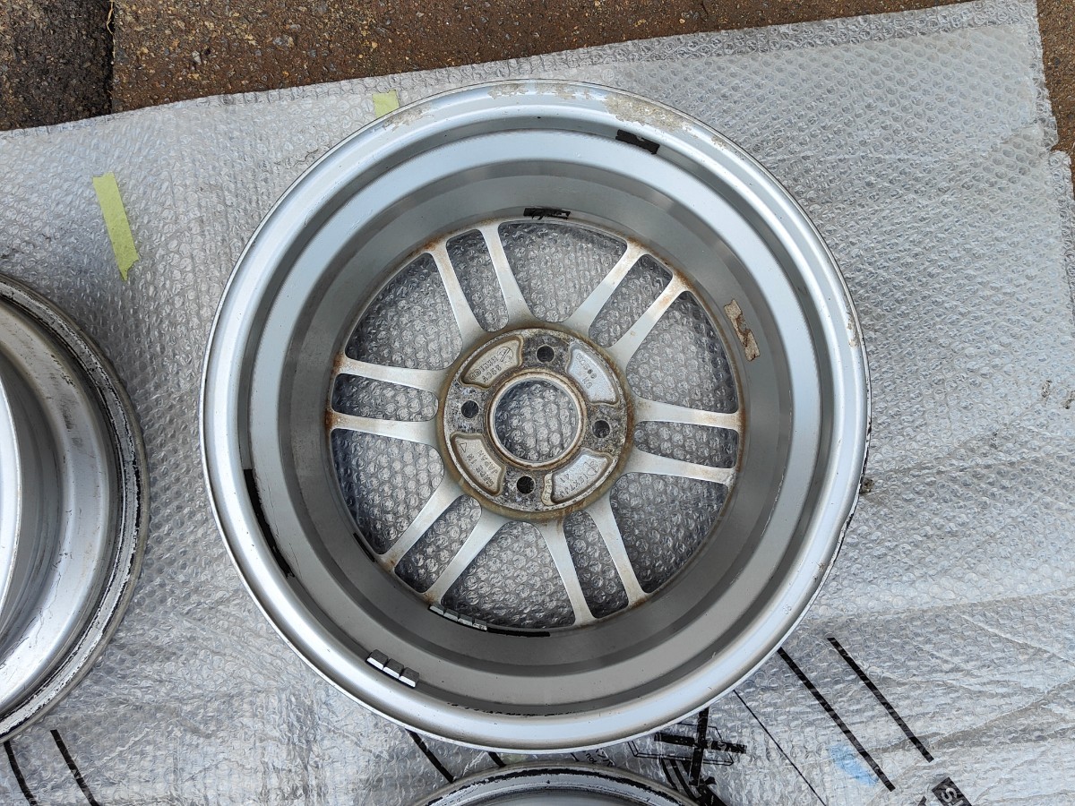 ジャンク】ENKEI RPF1 15インチ 7j+41 4H-100 4本セット 2本歪み有の為