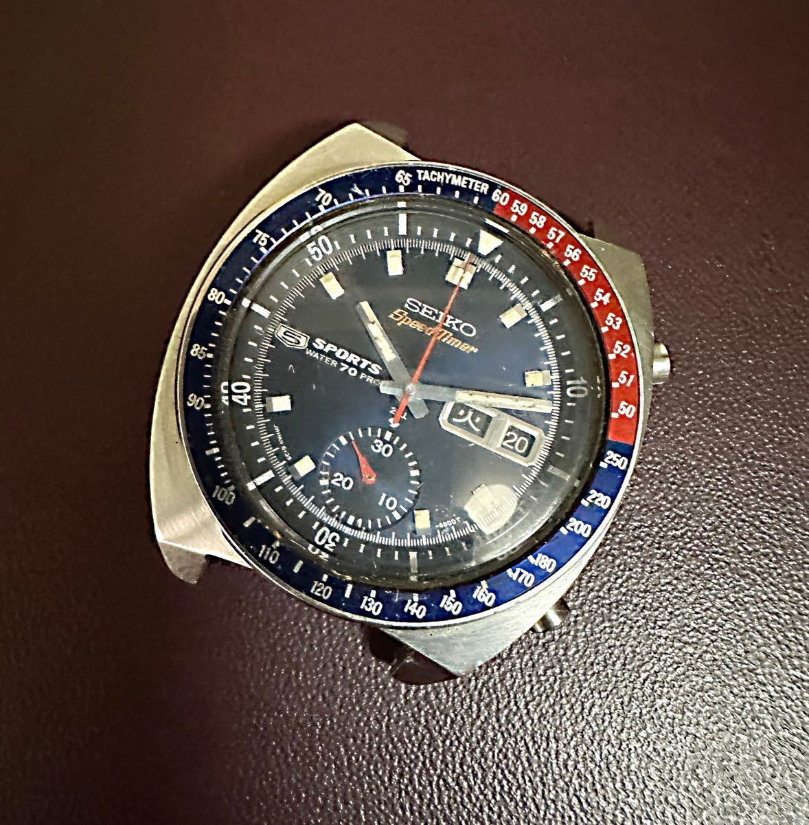 SEIKO/ セイコー★SpeedTimer★スピードタイマー★ペプシベゼル★腕時計★6139-6000★メンズ ★9N8413★ジャンク★082031