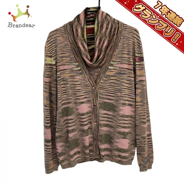 【豊富な，定番】 ミッソーニ MISSONI アンサンブル - ピンク&times;黒&times;マルチ レディース カシミヤ/シルク トップス(女性用)｜売買されたオークション情報、yahooの商品情報をアーカイブ公開 - オークファン 女性用