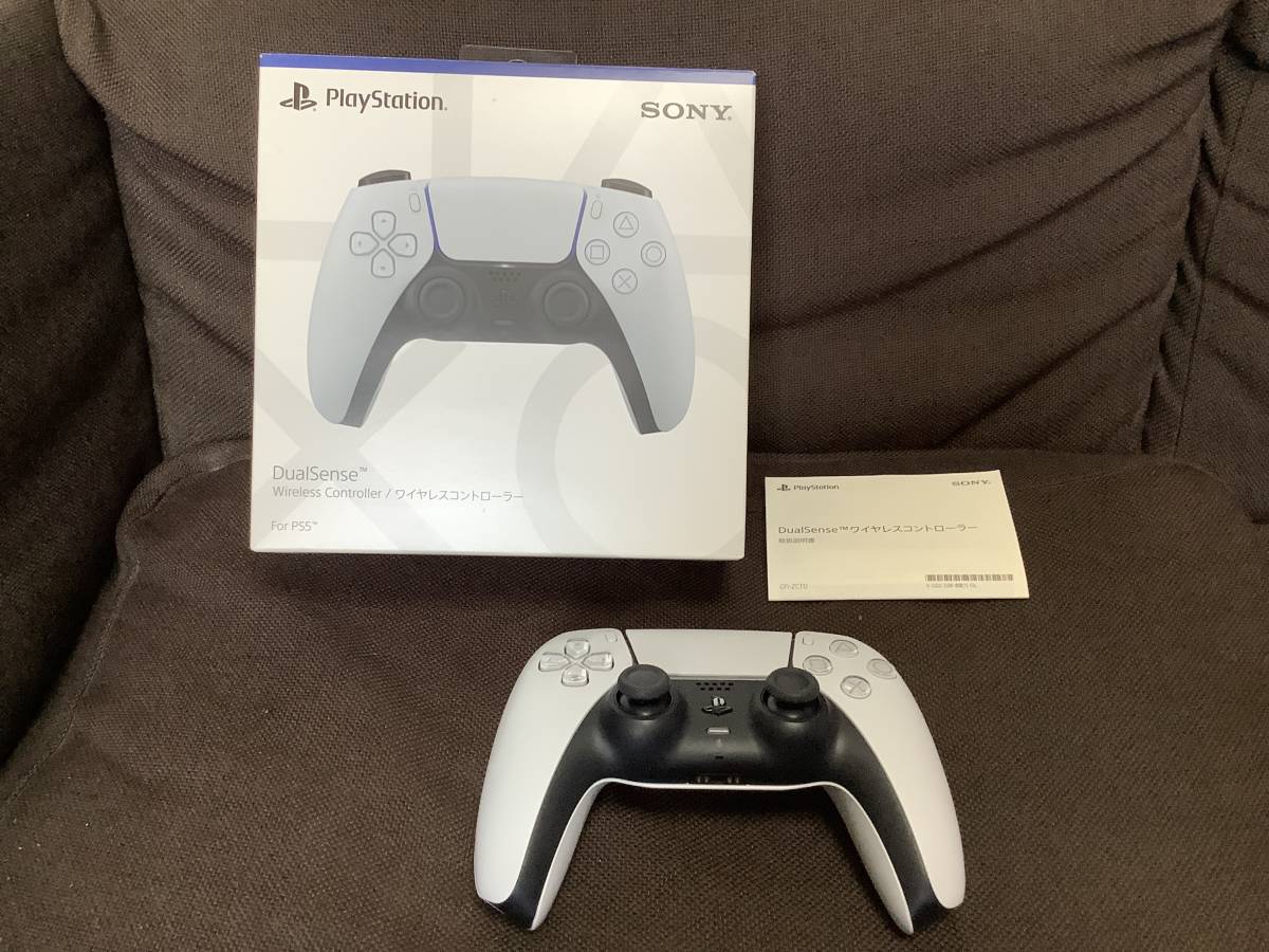 PS5 白 ホワイト コントローラー 純正 DualSense 本体 プレステ5