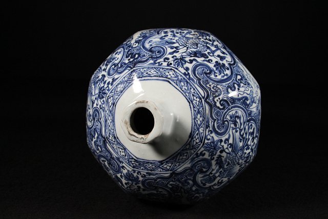 特別依頼出品 三井家由来某寺院所蔵 龍紋染付花瓶 高44㎝ (検)鳳凰 神