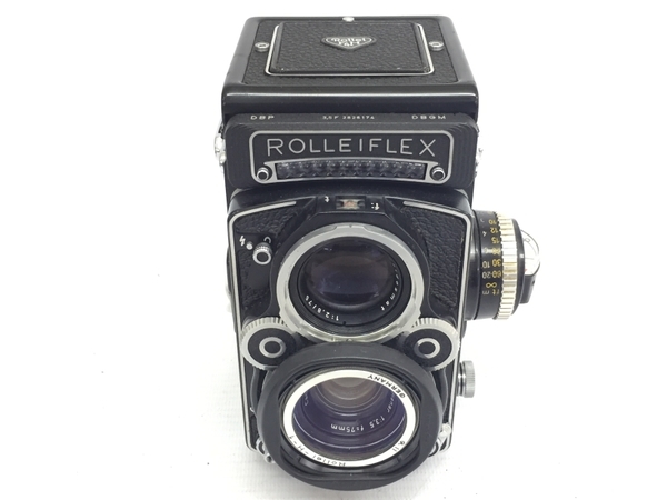 ROLLEIFLEX DBP DBGM 3.5F ボディ Heidosmat 75mm F2.8 Carl Zeiss Planar 75mm F3.5 レンズ付き 二眼カメラ ジャンクG8004649