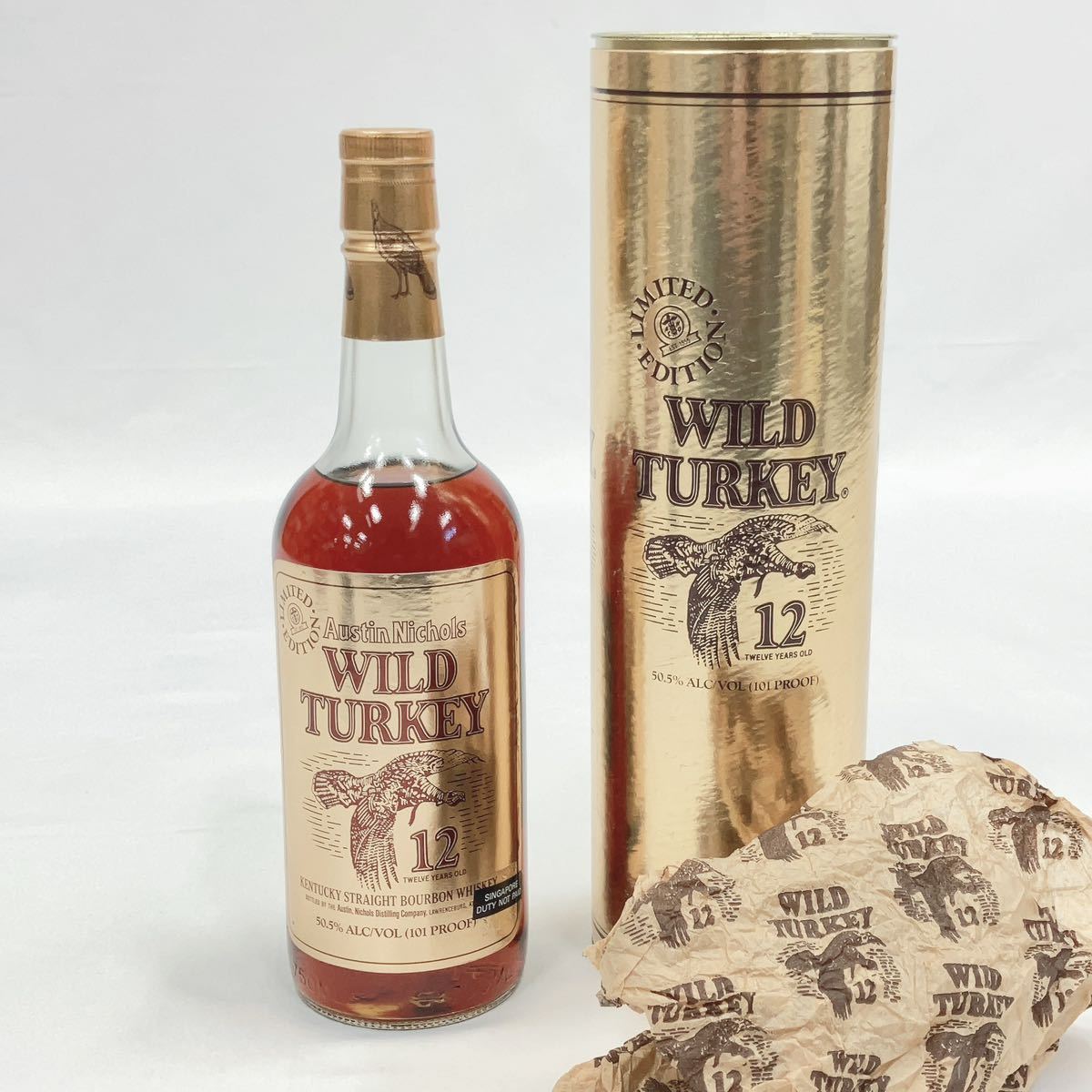 未開栓 WILD TURKEY ワイルドターキー12年 ゴールドラベル 750ml 101