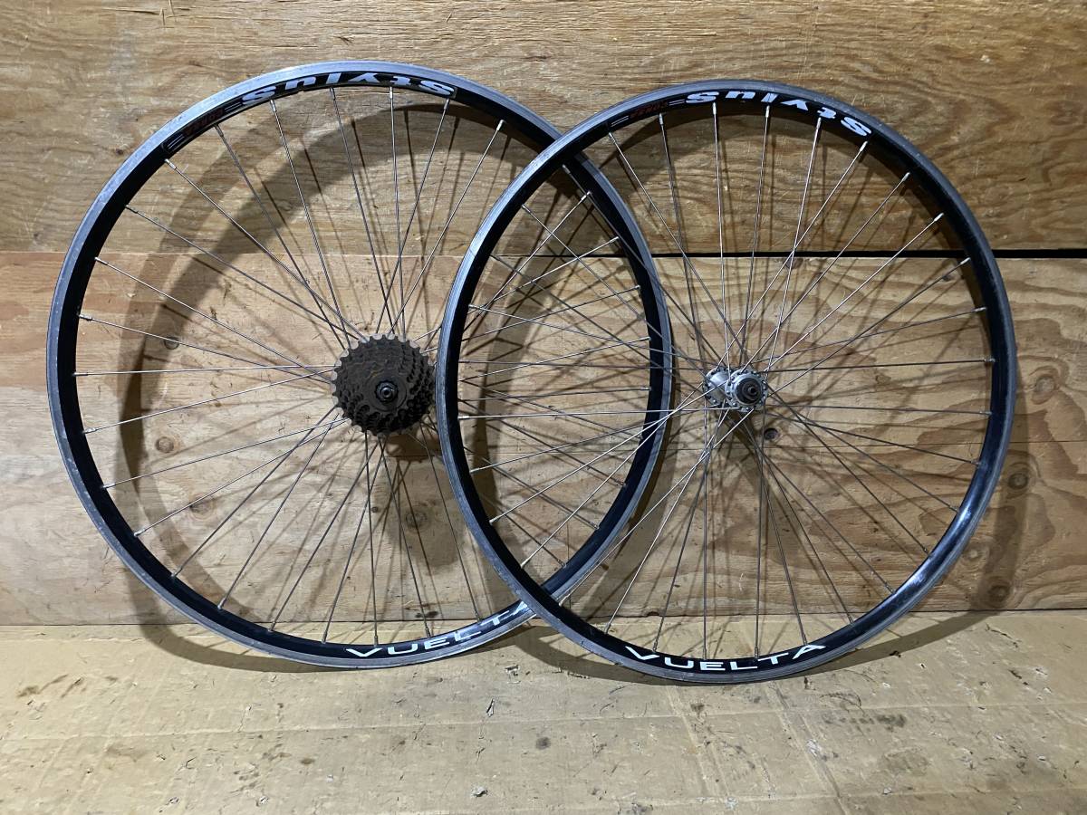 CORSA 700c ロードバイク ホイール 7速 前後セット VUELTA 中古パーツ