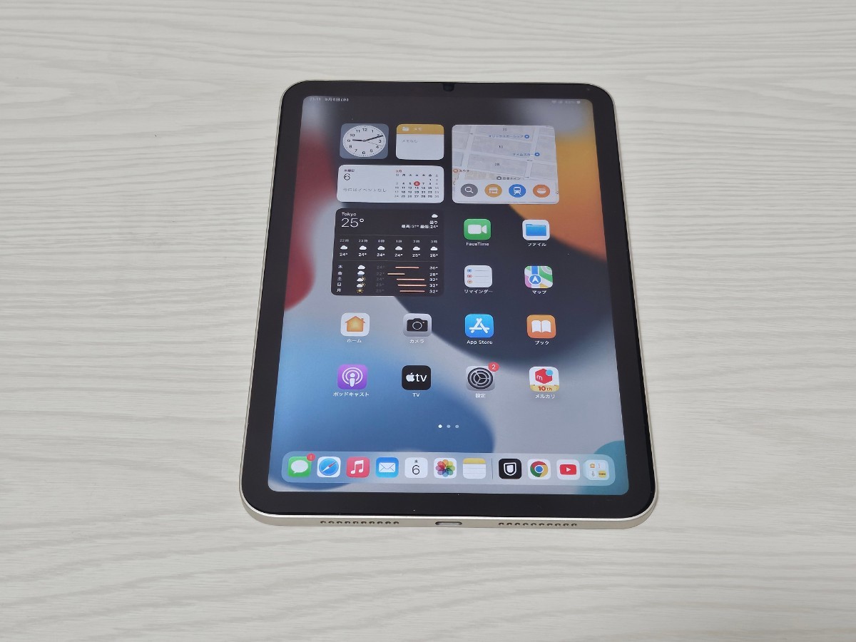 付属品完備☆極美品☆iPad mini 6 64gb wi-fi スターライト ケース付き