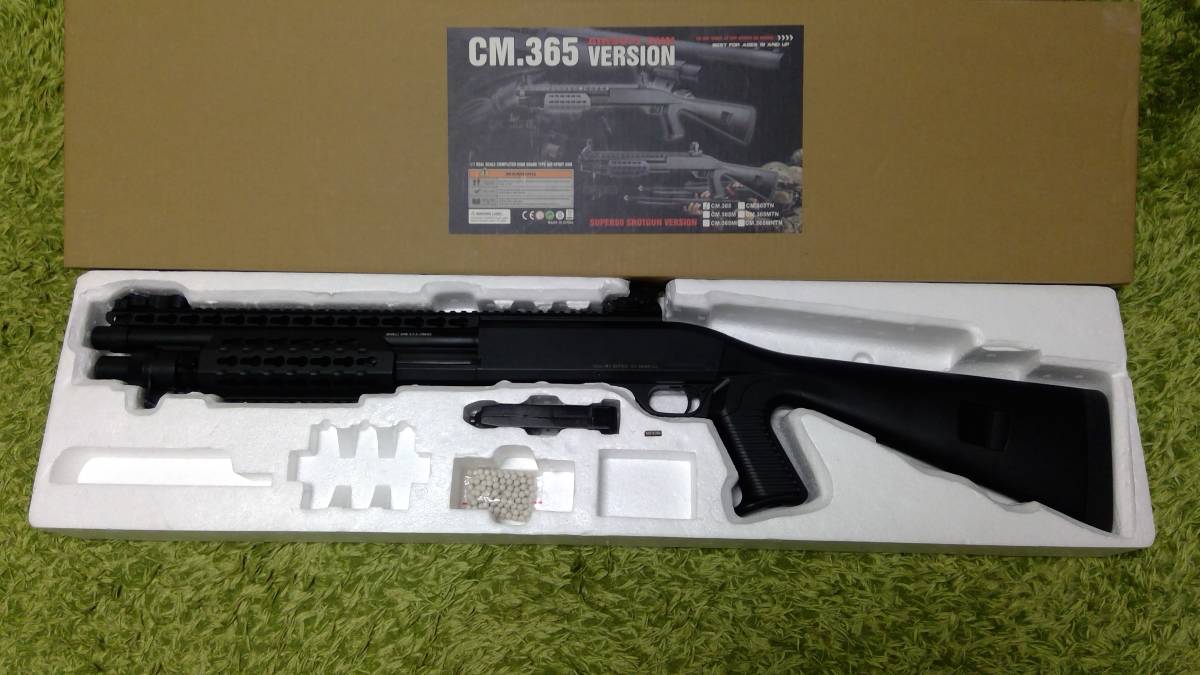 M3 CYMAベネリ Tac.固定ストック｜エアコキ｜3発同時発射CM365 Tac.固定