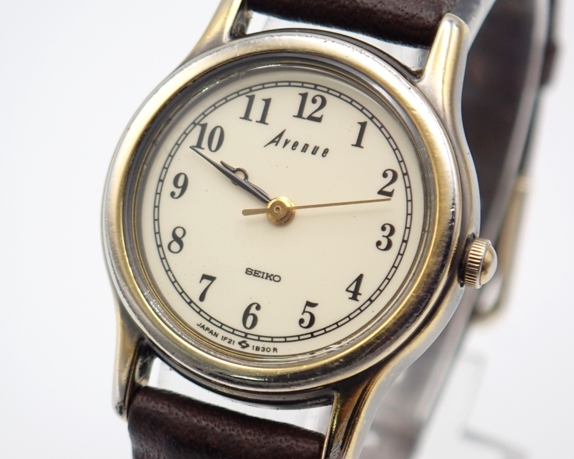 1円～☆稼働品☆SEIKO セイコー Avenue アベニュー 1F21-1A30 