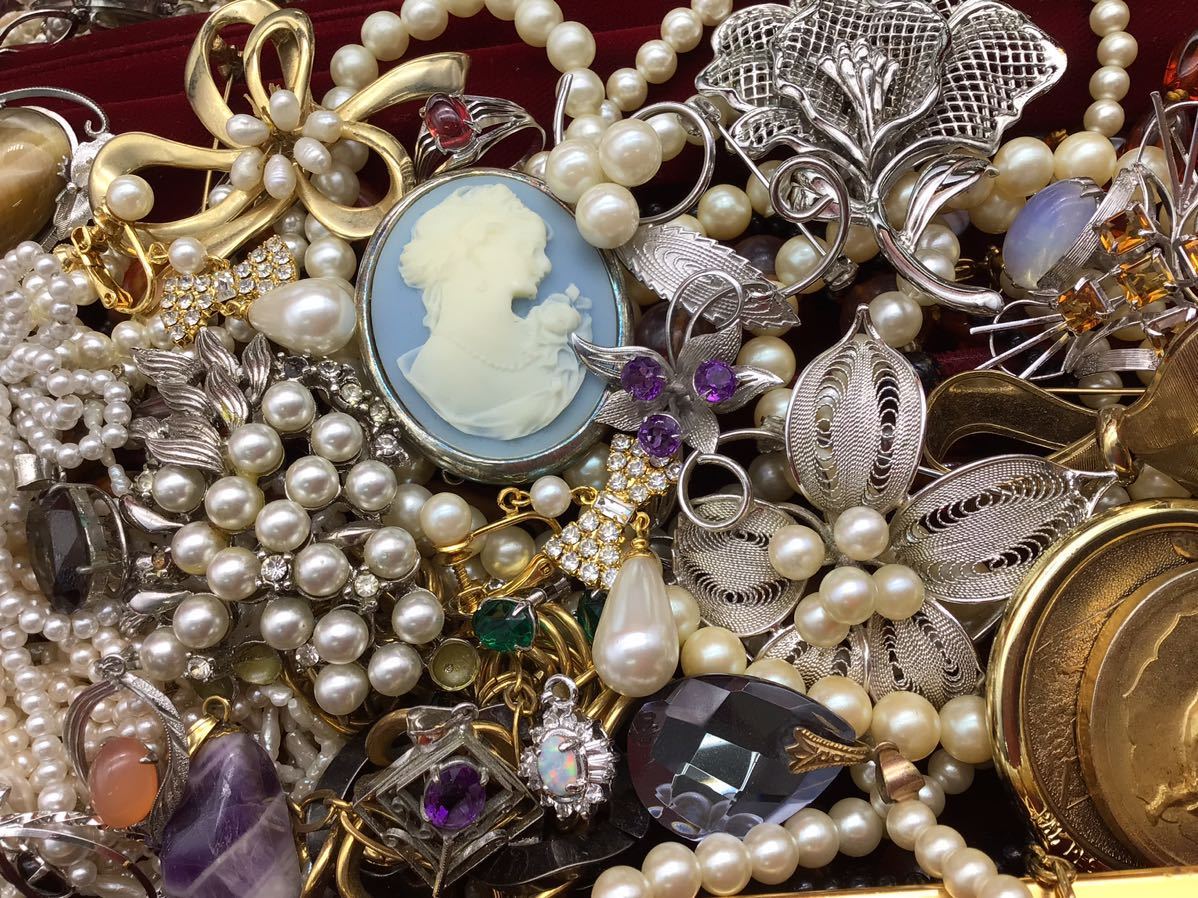 メッキ ネックレス アクセサリー ブローチ 指輪 イミテーション リング