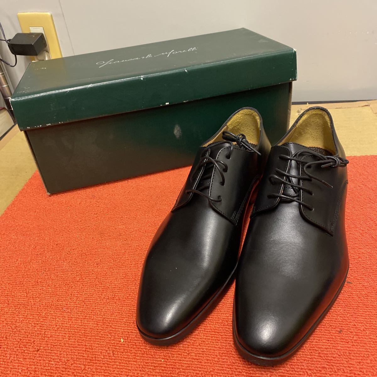 未使用 ジャンカルロ・モレリ ビジネスシューズ 靴 シューズ 黒 ブラック 26.0cm 
