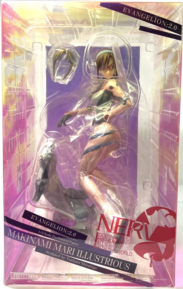 コトブキヤ ヱヴァンゲリヲン新劇場版 1/6 真希波・マリ・イラストリアス ~プラグスーツver.~ 塗装済完成品 ★即決★開封中古品