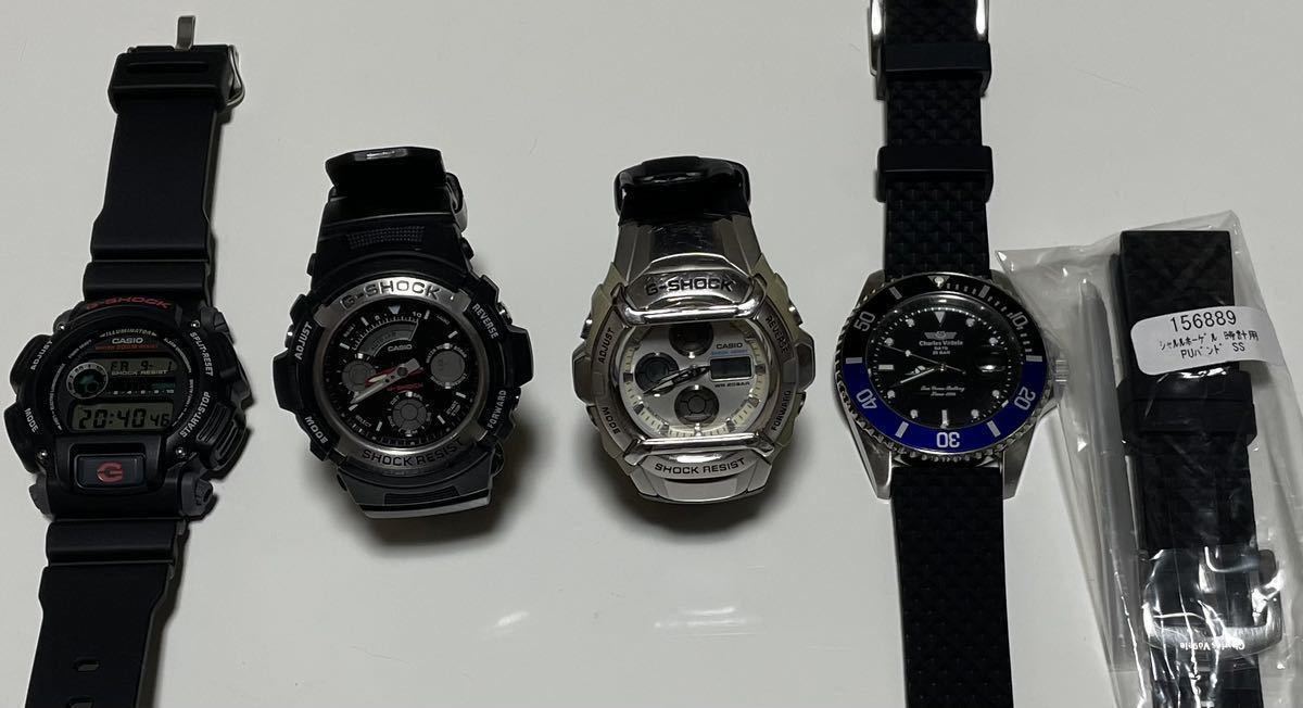 まとめて4個 G-SHOCK ×3個 DW-9052-1V AW-590-1AJF G-501D-7AJF 