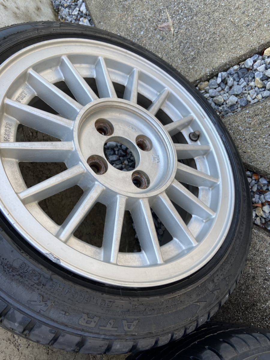 14インチ PCD100 6J 155-65 旧車 14インチ 6J PCD100 オフセット+38 フィンタイプ 155/55(ラジアル