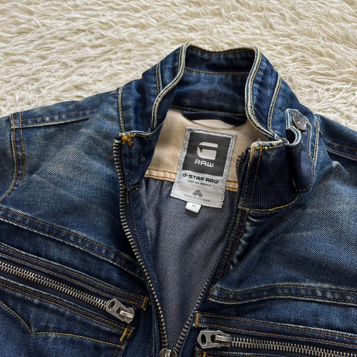 ジースターロウ【人気の一着】G-STAR RAW デニムジャケット ライダース 