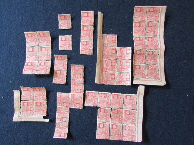 銭単位切手 (極レア) 1929年 旧版改色富士鹿 20銭 普通切手,富士