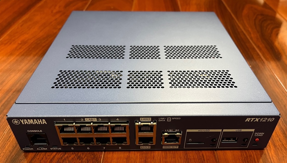 YAMAHA ヤマハ ギガアクセスVPNルーター RTX1210 中古 動作品(ルーター  