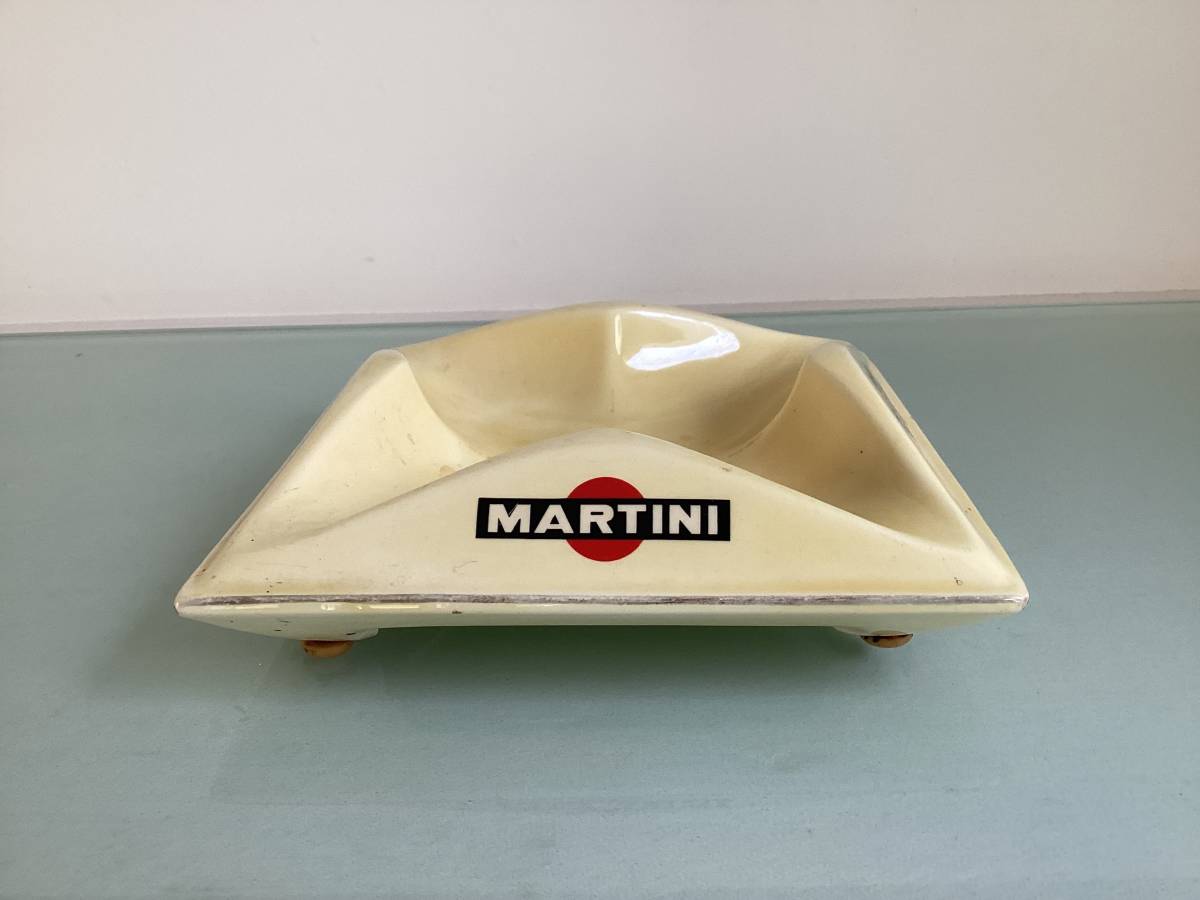 ☆アンティーク1950年代頃 MARTINI 灰皿 フランス サイズ 20㎝角