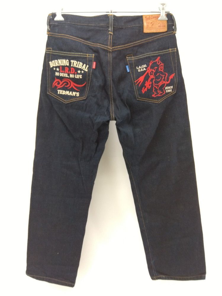 色残り有り】TED COUMPANY/DEVIL 伍号S/W34×L34/赤耳/ジーンズ/テッドマン/