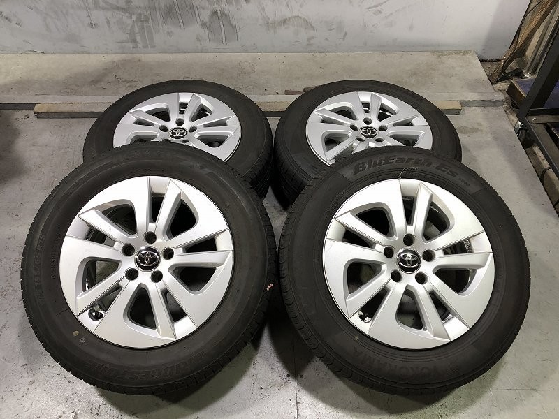 トヨタ純正(WS5G010)TOYOTA純正アルミ 15x6.5J 5穴 100 + YOKOHAMA BluEarth ES32 195&frasl;65R15  91S 2019-2，2021-1，2022-1年 夏タイヤ