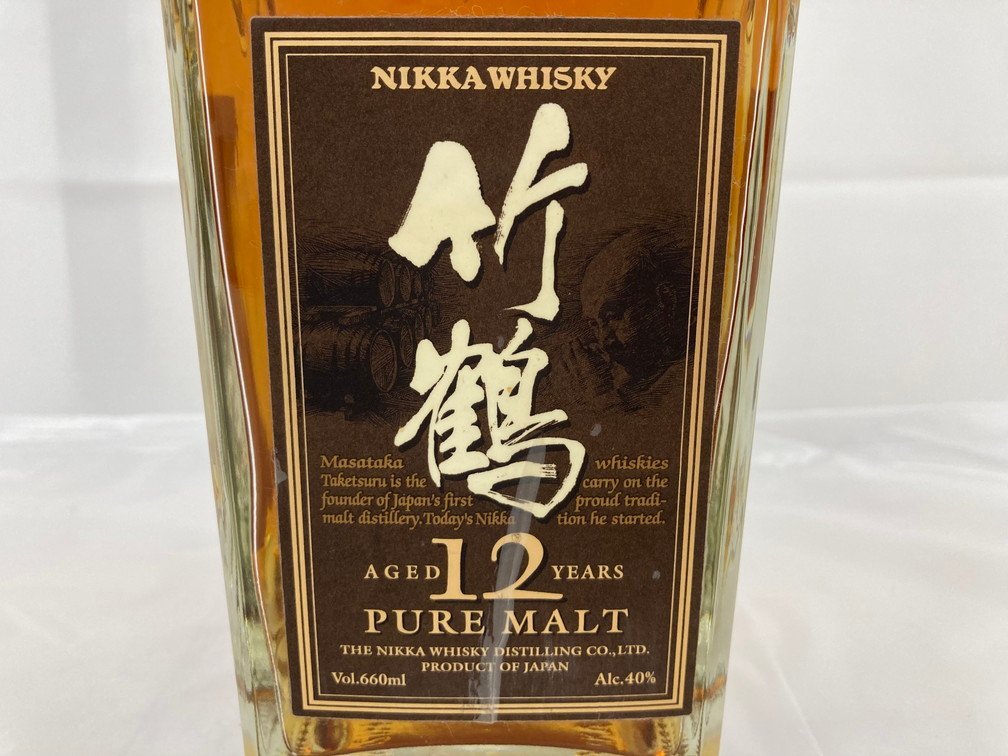 NIKKA WHISKY ニッカウイスキー 竹鶴12年 ピュアモルト 660ml 40 