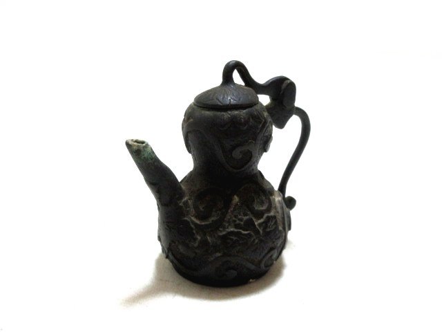 中国古玩 唐物 雍正年製款 ◇中国古玩・雍正年製・辰砂釉・双耳・花入