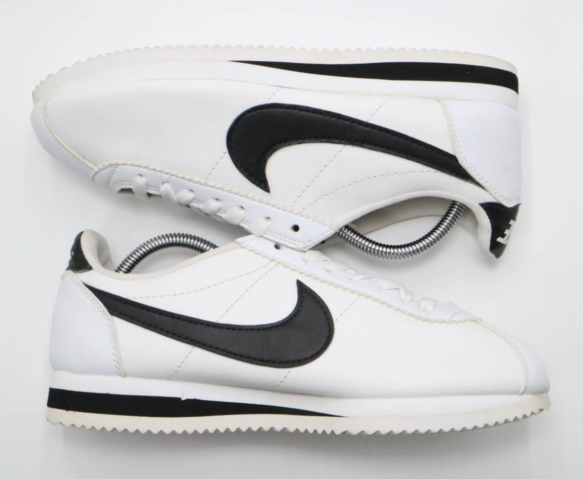 ナイキ NIKE コルテッツ 807471-101 25.5cm レザー ホワイト ブラック 